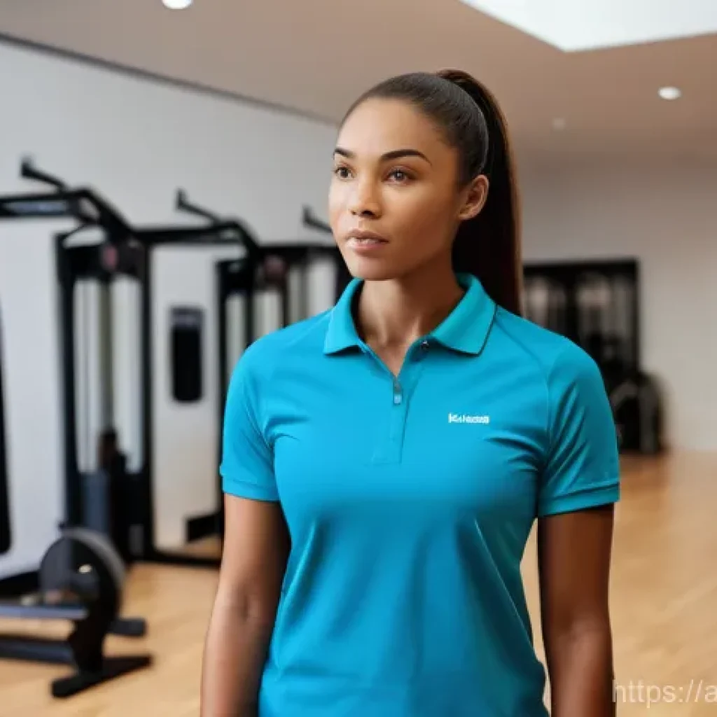 운동 시설 비용 - **Prompt 1: The Membership Dilemma**
    "A young woman, dressed in a modest athletic top and leggin...