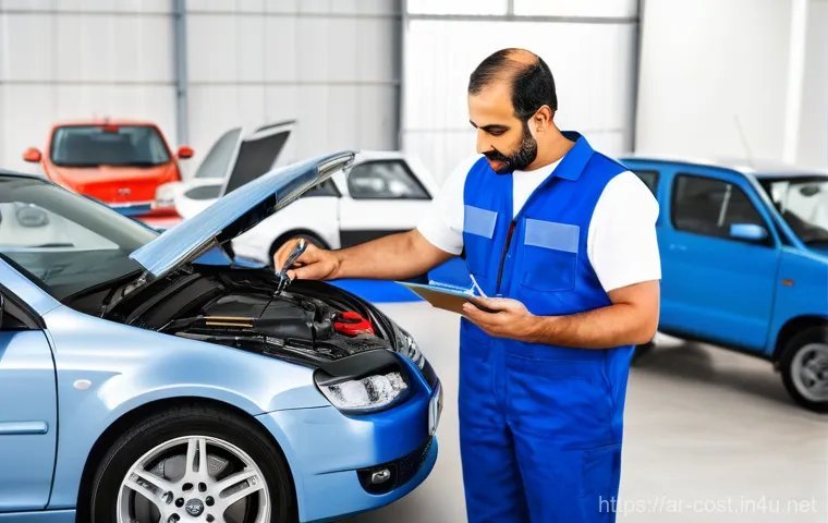 자동차 유지비 - **Prompt:** A serene aerial shot or a drone perspective of a modern, white family SUV (like a Toyota...