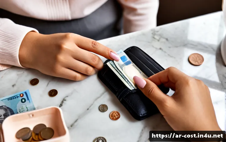 네일아트 비용 - Photorealistic close-up of an elegant Arab woman’s hands receiving a neat manicure at a modern, spot...